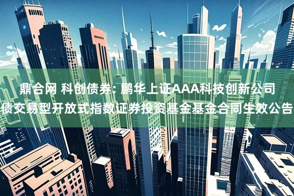鼎合网 科创债券: 鹏华上证AAA科技创新公司债交易型开放式指数证券投资基金基金合同生效公告